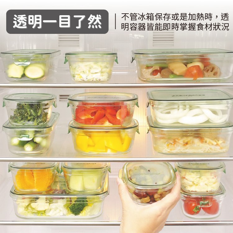 【iwaki】日本品牌時尚萬用耐熱玻璃保鮮盒/焗烤盒四件組(450mlx2+500mlx2)(原廠總代理)