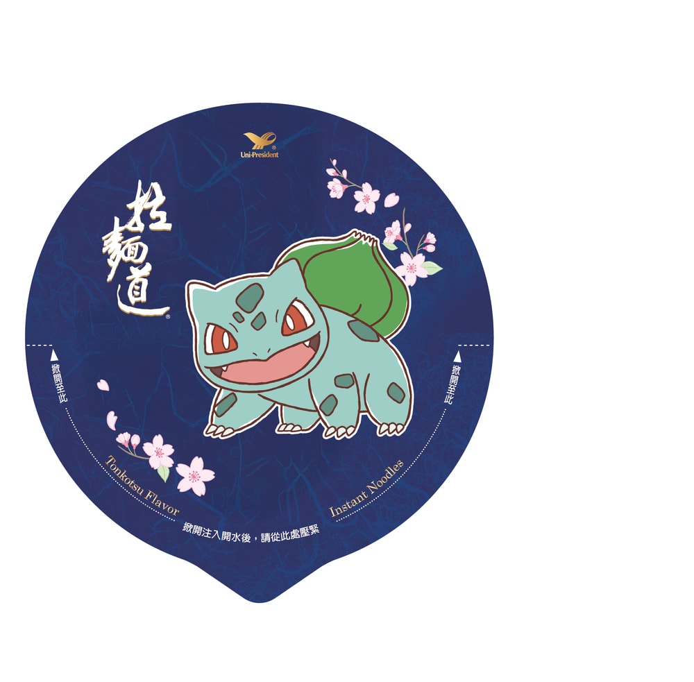 【統一】拉麵道日式豚骨風味杯麵-寶可夢櫻花版(12入/箱)