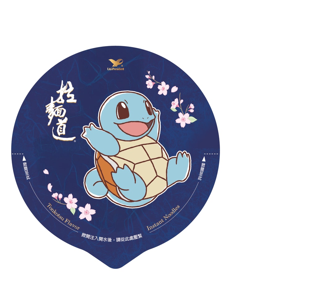 【統一】拉麵道日式豚骨風味杯麵-寶可夢櫻花版(12入/箱)