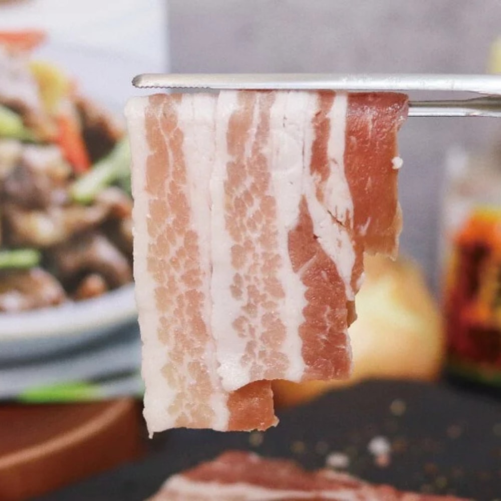 【有心肉舖子】(買3送1,共4包)放心豬-五花肉片(去皮培根) 300g—(效期2026/04/18)