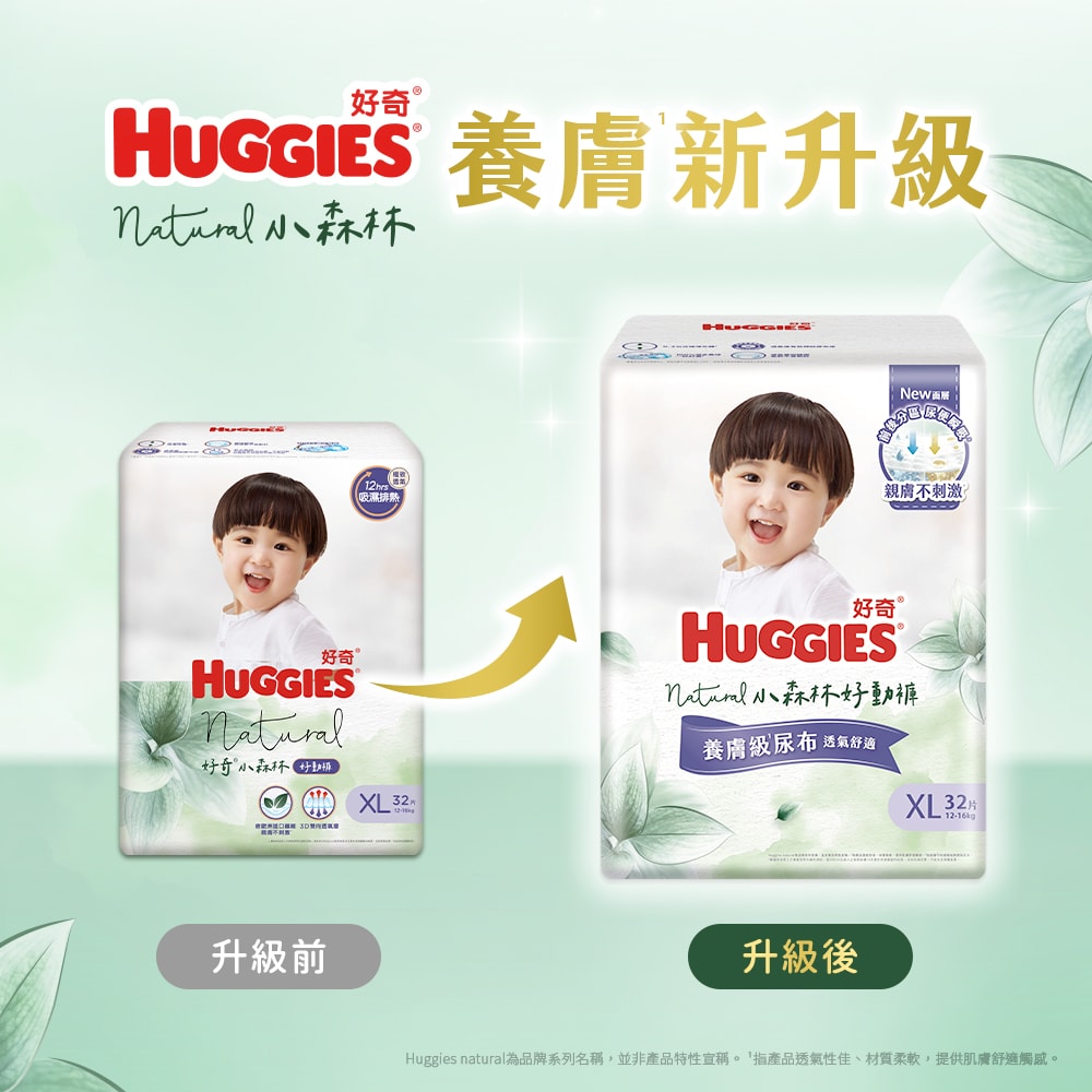 【HUGGIES 好奇】小森林好動褲 / 好眠褲 (嬰兒紙尿褲/褲型尿布) M-XXXL 箱購