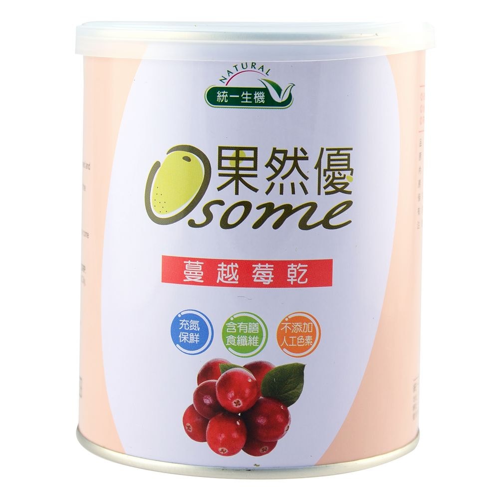 【統一生機】果然優蔓越莓乾(360g/罐)
