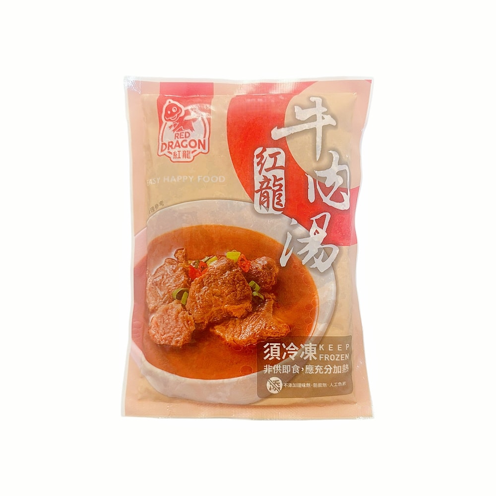 【紅龍食品】紅龍牛肉湯450gx30包組