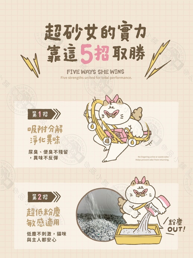 【BLOP】2包組 超砂女3合1淨味礦砂4.5kg 低粉塵貓砂 快速凝結除臭 加拿大礦砂 細砂腳感佳 貓咪礦砂推薦