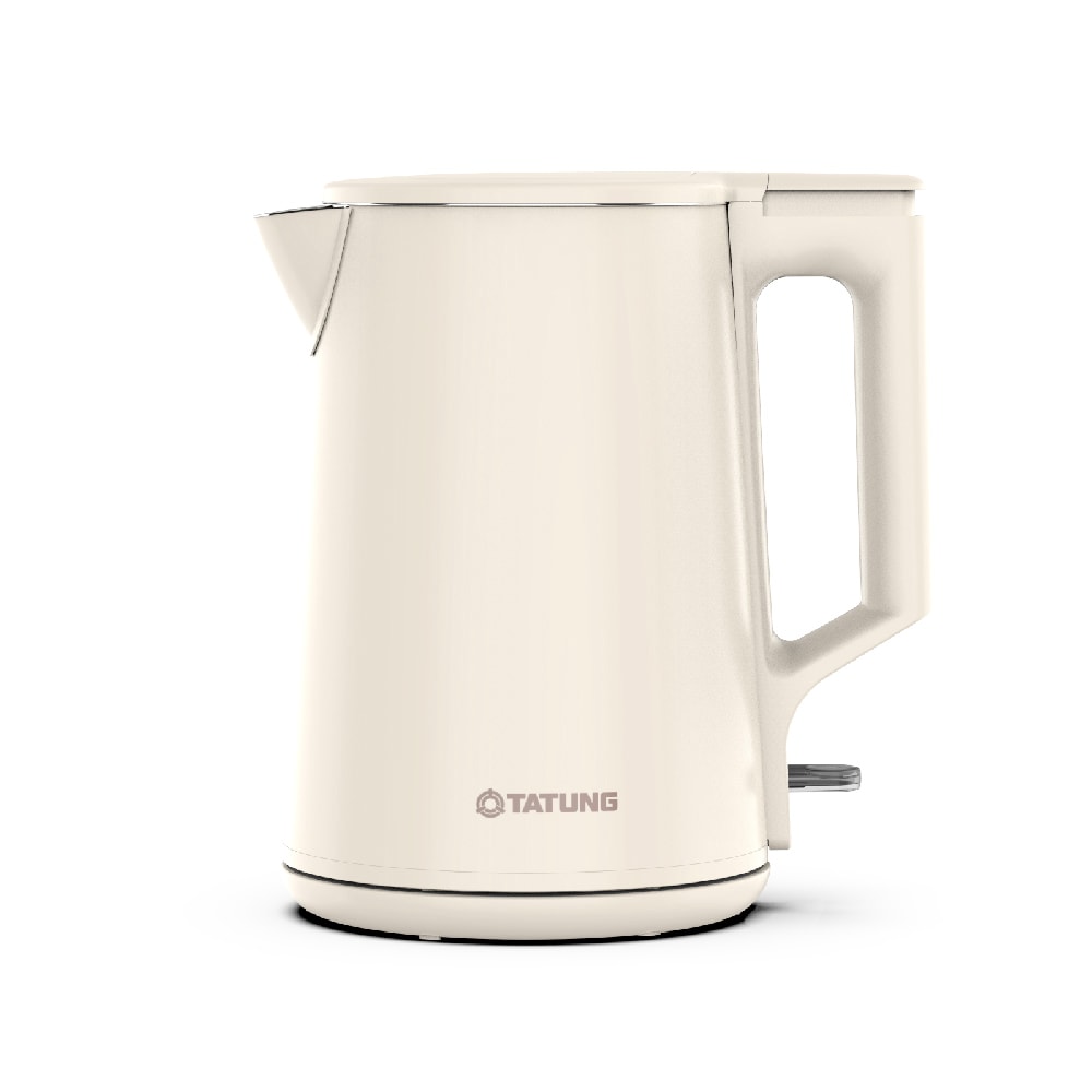 【TATUNG 大同】1.7L雙層防燙電茶壺-奶茶色(TEK-1725GSA) 快煮壺 熱水壺