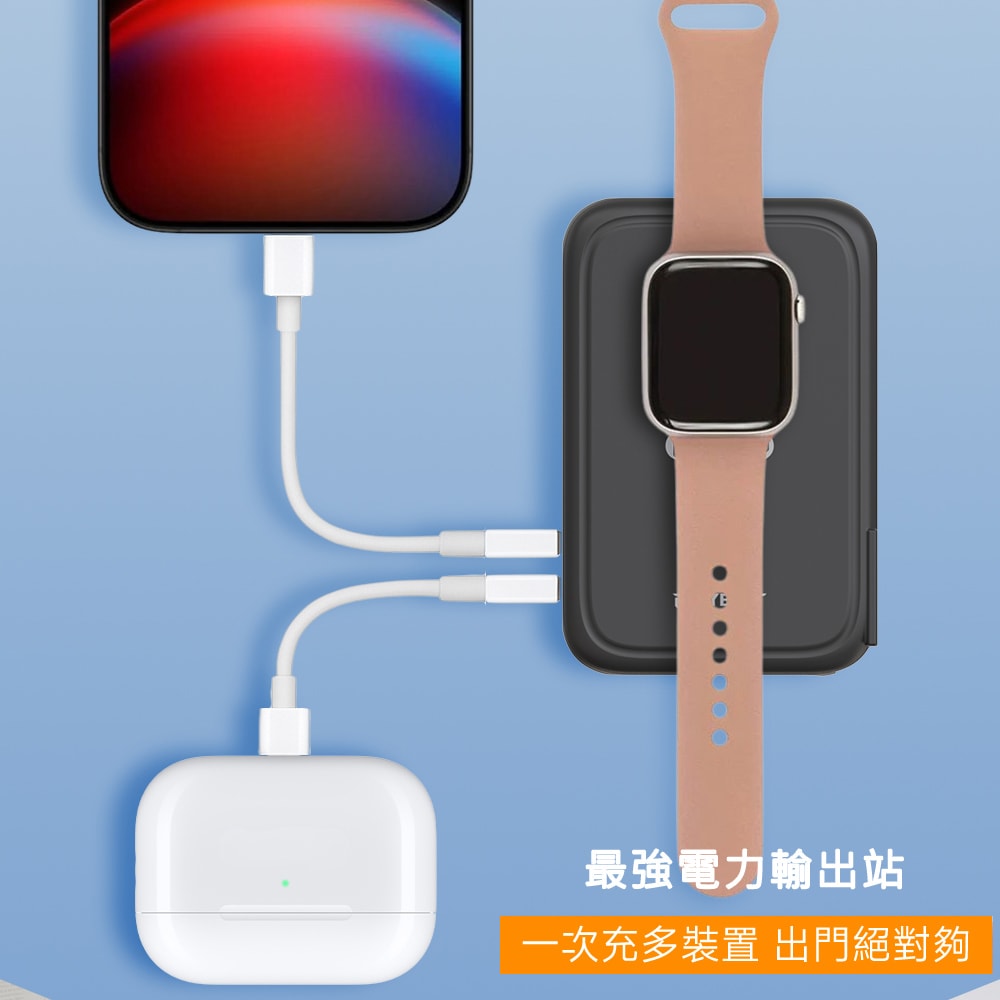 【POLYBATT】台灣製造 X3防爆固態 20W八合一行動電源10000mAh(CCC認證/快充/磁吸)