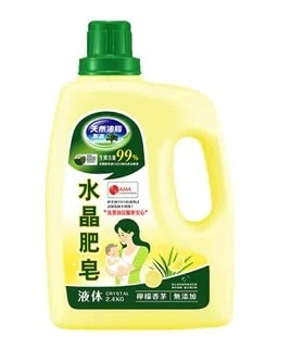 【南僑】檸檬香茅水晶肥皂液體洗衣精1瓶+4補組 (天然/環保/低敏/綠活)