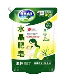 【南僑】檸檬香茅水晶肥皂液體洗衣精1瓶+4補組 (天然/環保/低敏/綠活)