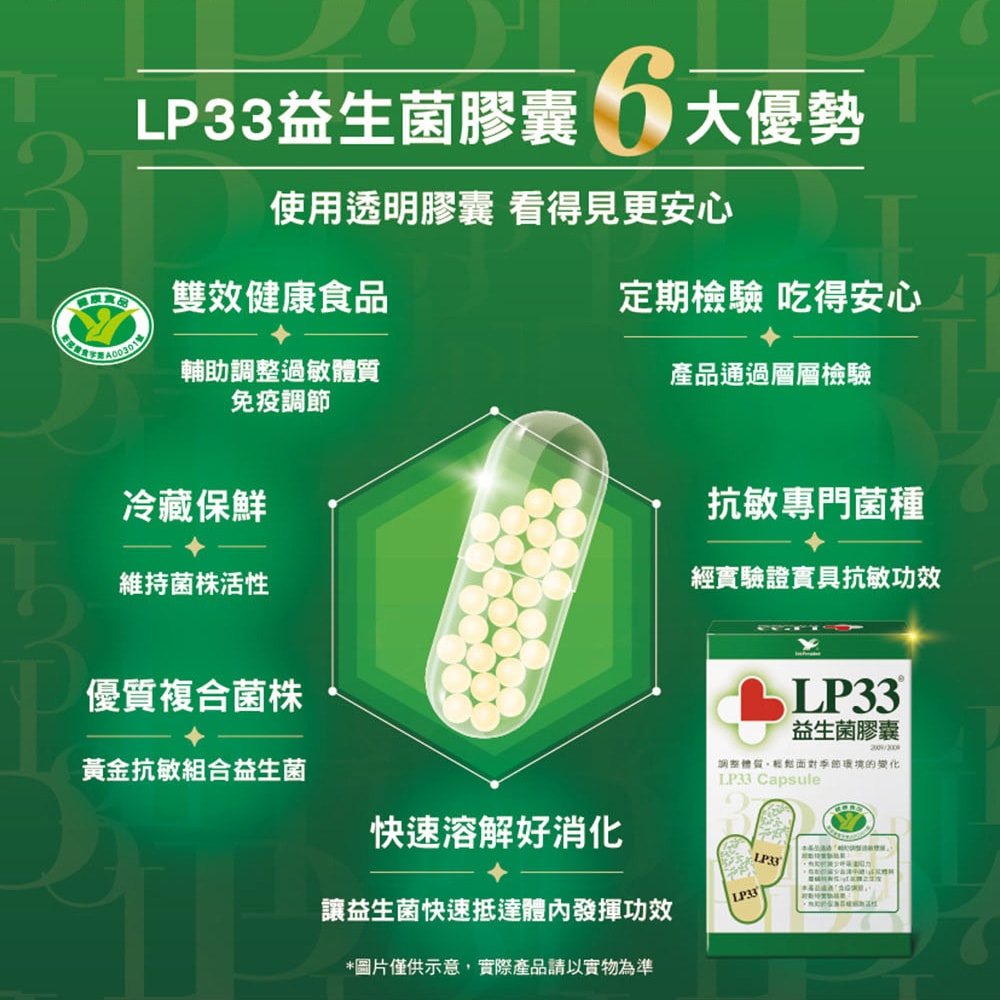 【統一】LP33益生菌膠囊x2盒(60入/盒)