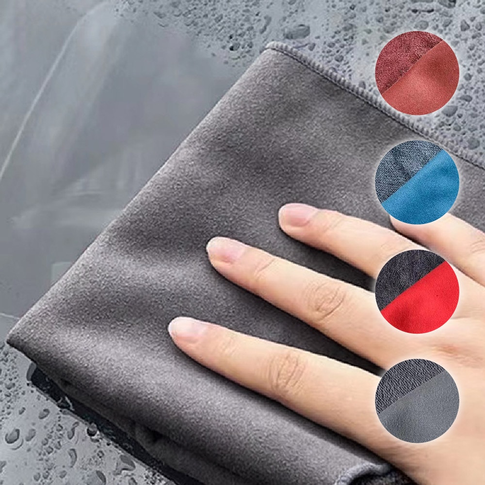 【AXIS 艾克思】麂皮絨珊瑚絨多用途清潔抹布30x40公分_8入