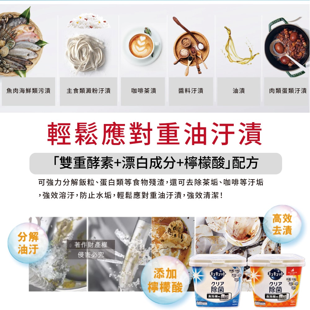 【KAO 花王】CUCUTE珂珂透洗碗機專用檸檬酸洗碗粉660g/盒(盒內附量匙,酵素去油除垢洗碗劑,廚房餐具碗盤亮白洗滌劑,多機型適用消臭洗潔精)