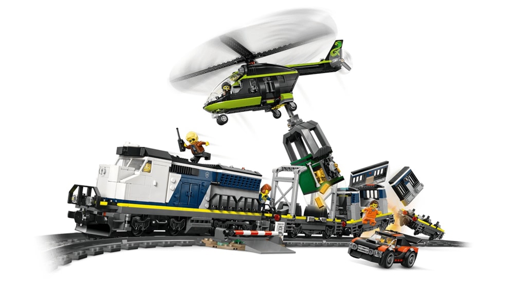 【LEGO 樂高】磚星球〡60508 城市系列 警察列車搶案 Police Train Heist