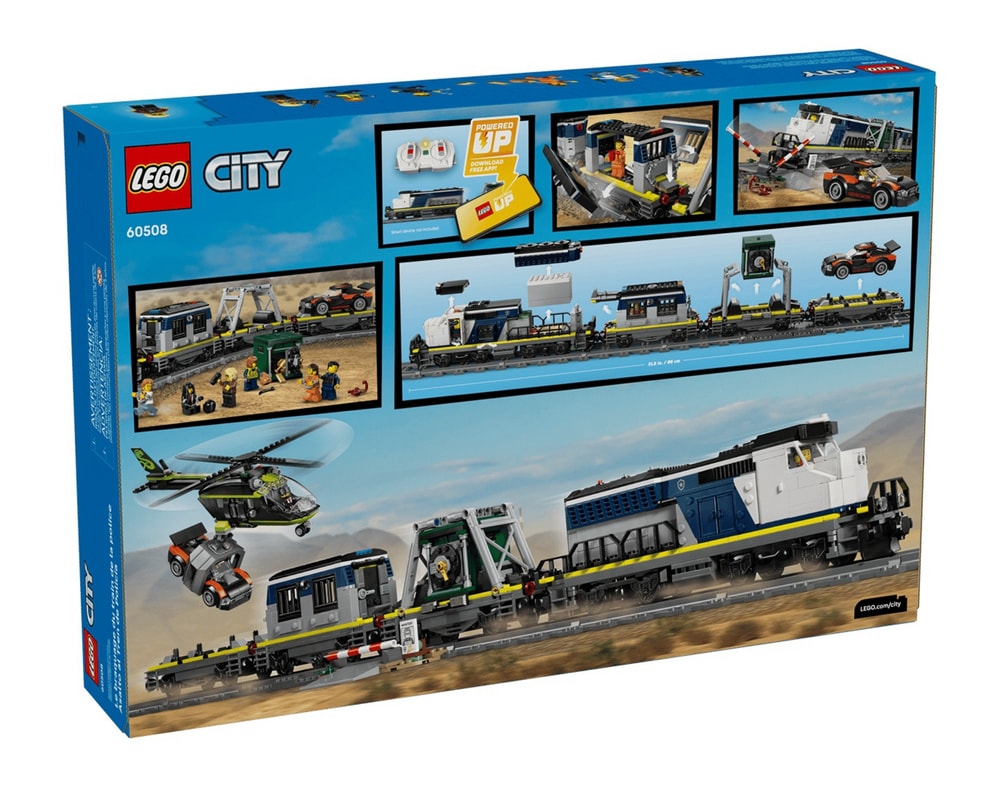 【LEGO 樂高】磚星球〡60508 城市系列 警察列車搶案 Police Train Heist