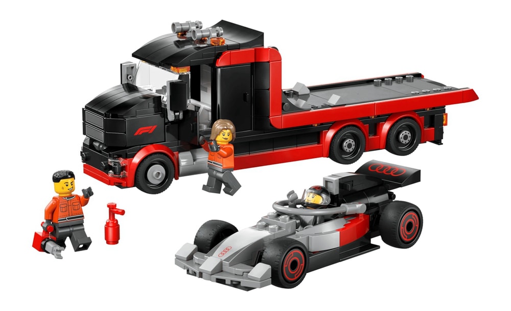 【LEGO 樂高】磚星球〡60493 城市系列 展示用卡車與奧迪F1 賽車