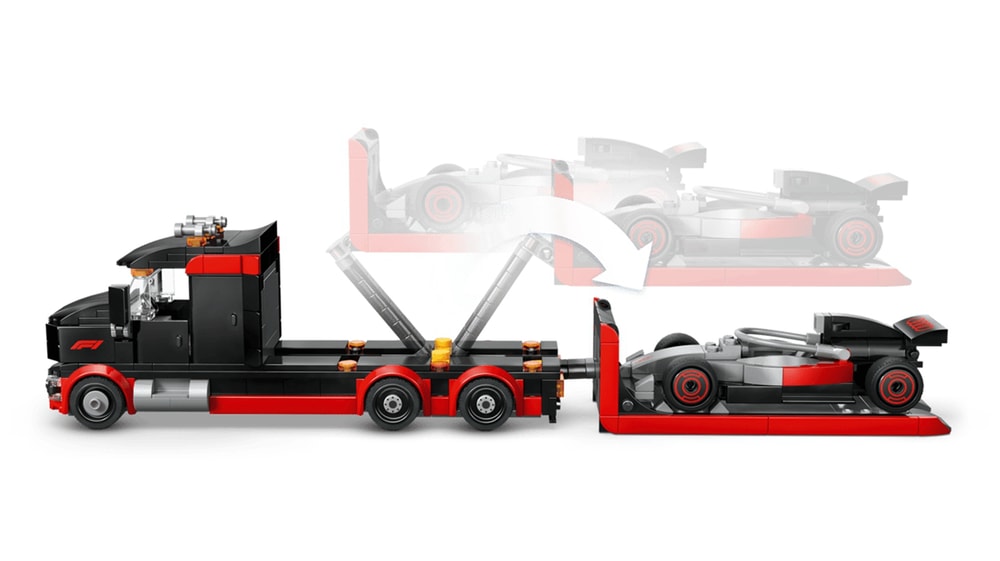 【LEGO 樂高】磚星球〡60493 城市系列 展示用卡車與奧迪F1 賽車