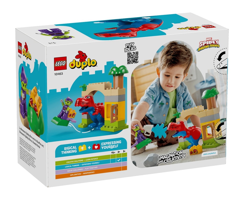 【LEGO 樂高】磚星球〡10463 得寶系列 恐龍Spidey-Rex 大戰綠惡魔