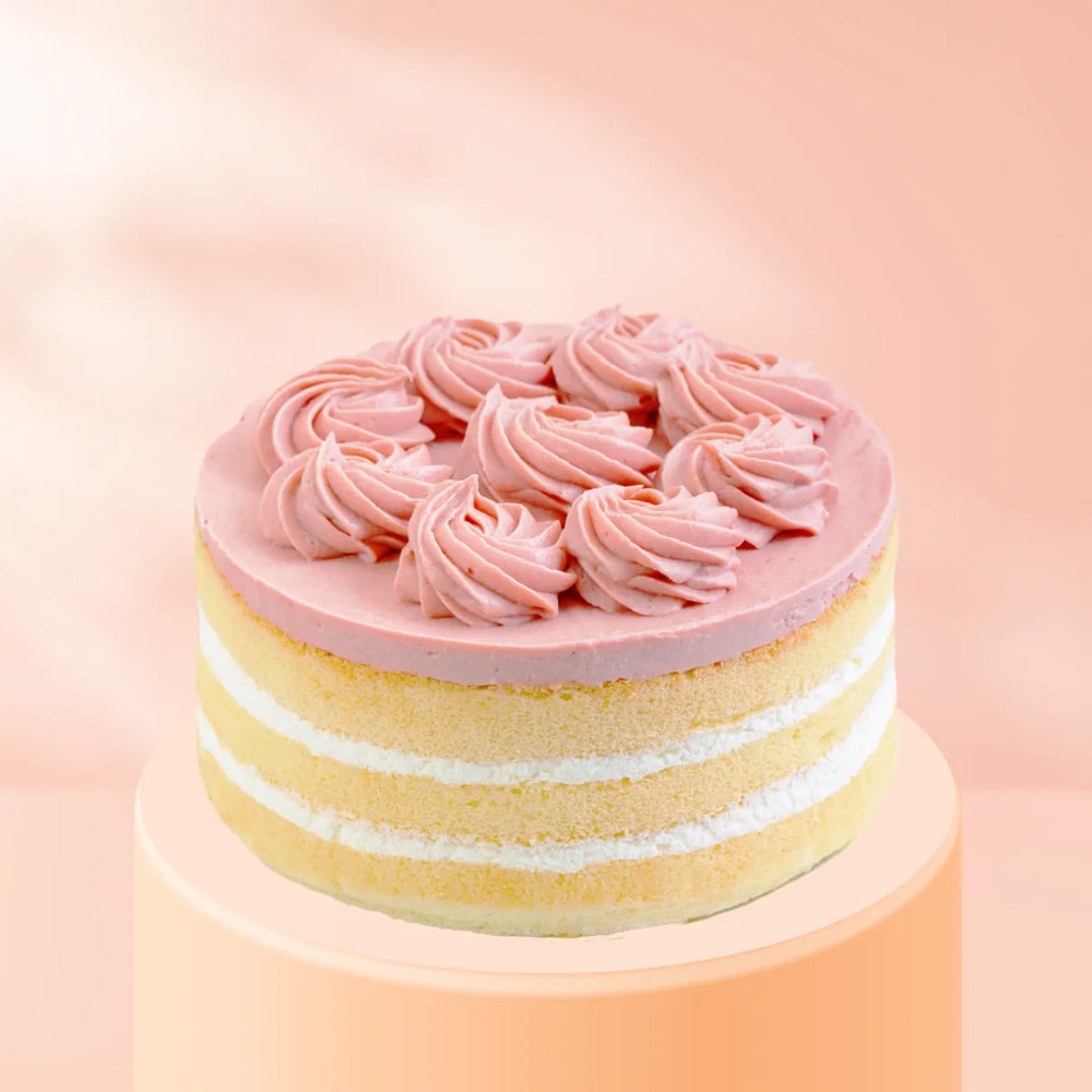 【法布甜】草莓小姐玫瑰花6吋蛋糕(4盒組)