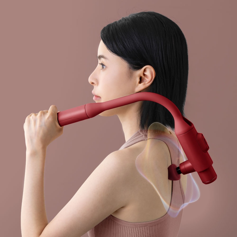 【ATEX】AX-HX450 MINI180口袋型筋膜按摩槍 (附肩背伸縮桿) 不求人筋膜槍