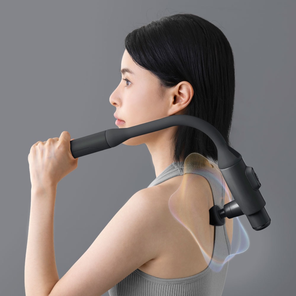 【ATEX】AX-HX450 MINI180口袋型筋膜按摩槍 (附肩背伸縮桿) 不求人筋膜槍