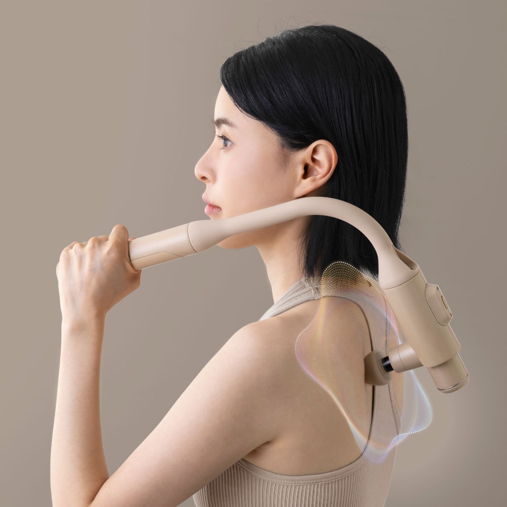 【ATEX】AX-HX450 MINI180口袋型筋膜按摩槍 (附肩背伸縮桿) 不求人筋膜槍