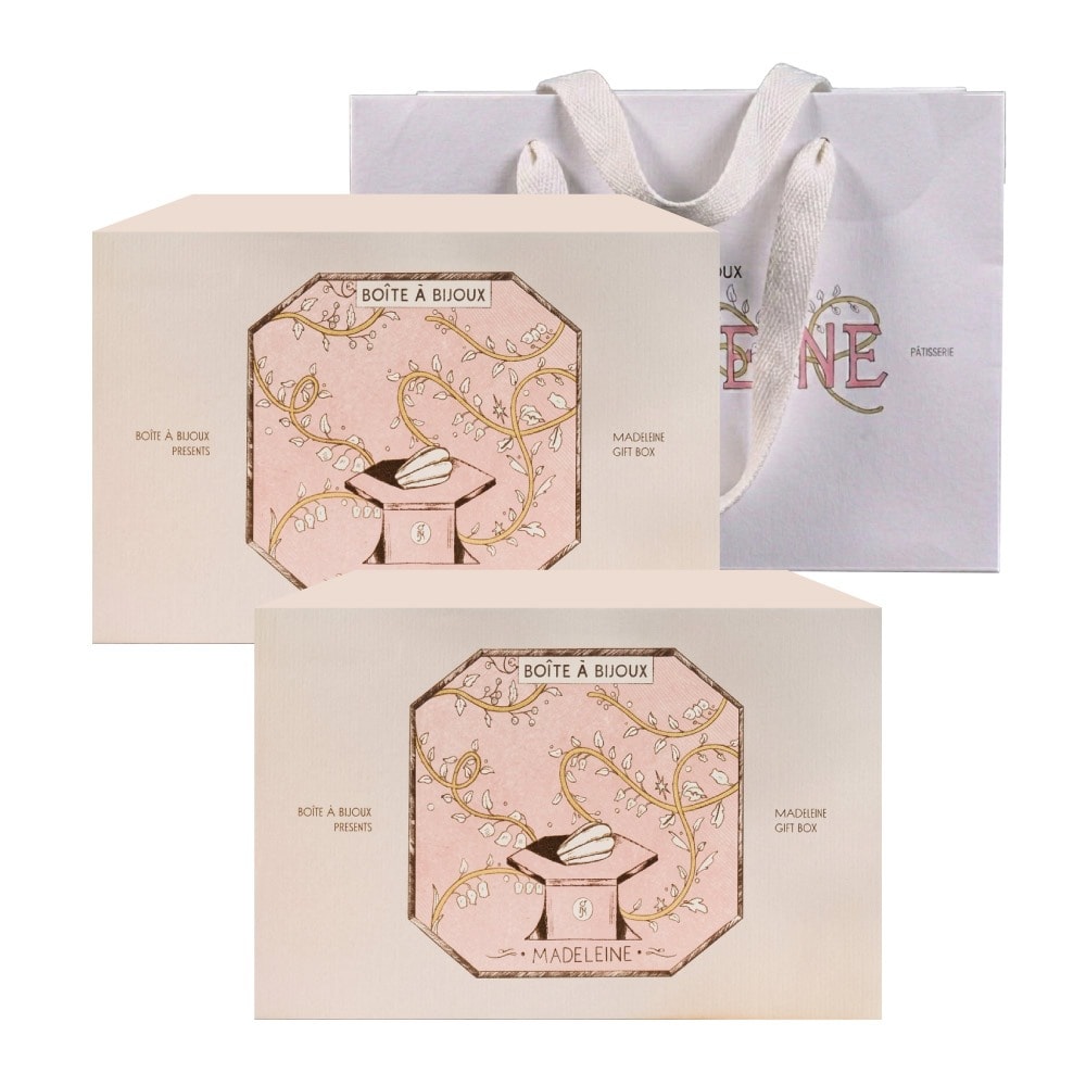 【珠寶盒法式點心坊】法式時光禮盒x2盒-附提袋 (母親節禮物/手工餅乾/草莓蛋糕/布列塔尼/達可瓦茲)