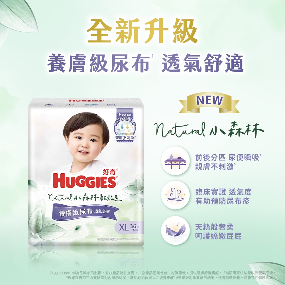 【HUGGIES 好奇】小森林紙尿褲 黏貼型 M-XL 箱購
