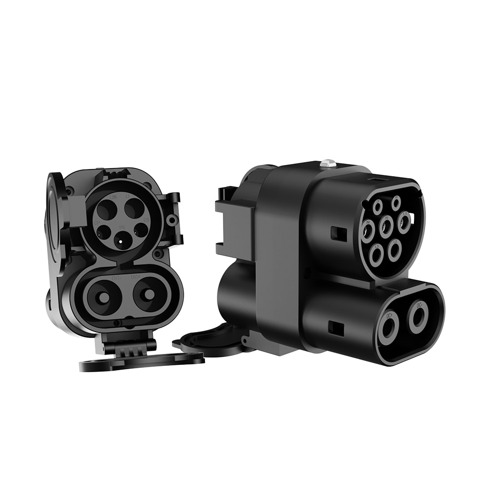 【綠行家】【綠行家】CCS1 to CCS2 電動車充電轉接頭 美規轉歐規 快充+慢充 充電槍轉接(J1772 to TYPE2)