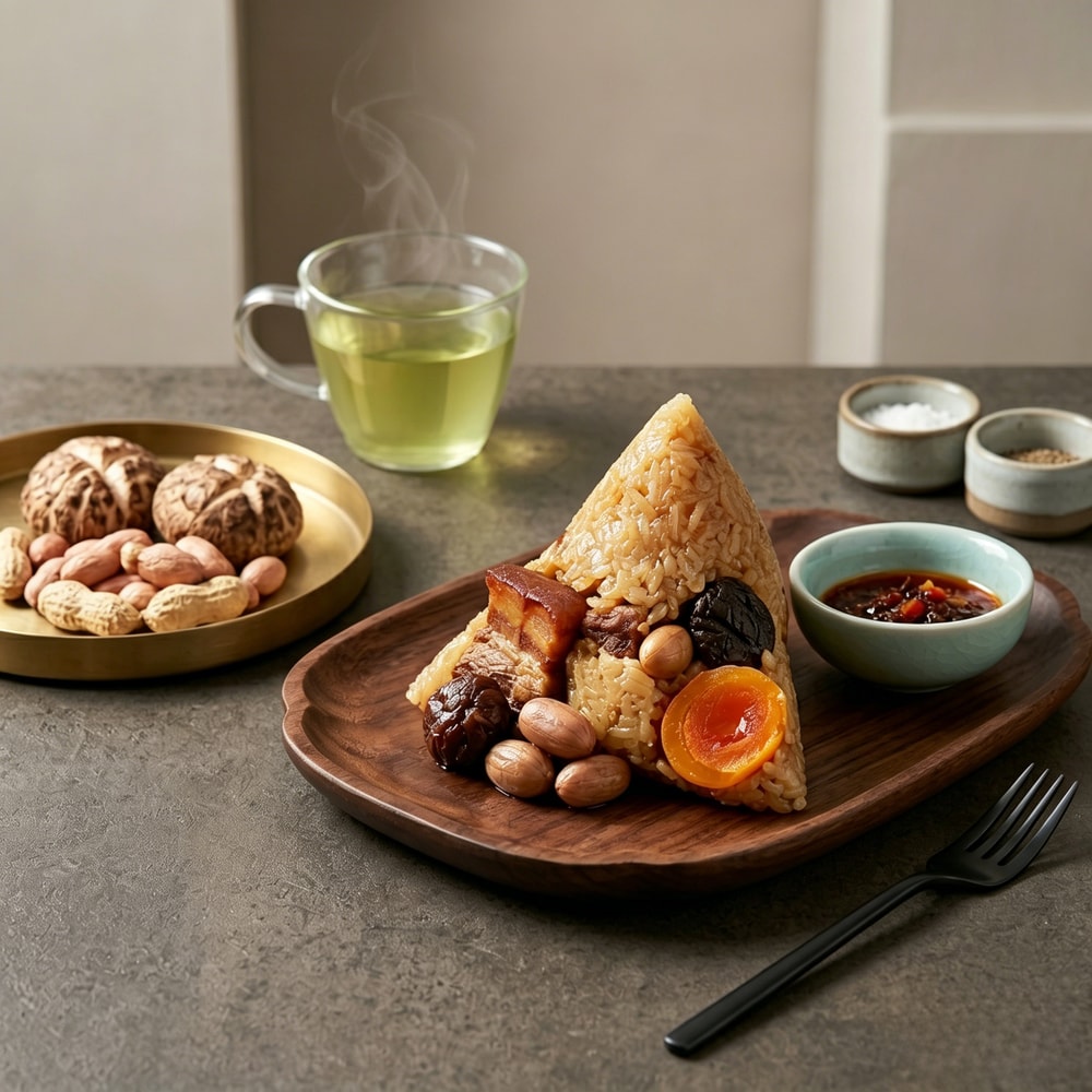 【仁和堂x達人上菜】黃金四寶粽 (150g*3/包) 3入組(端午節/肉粽)