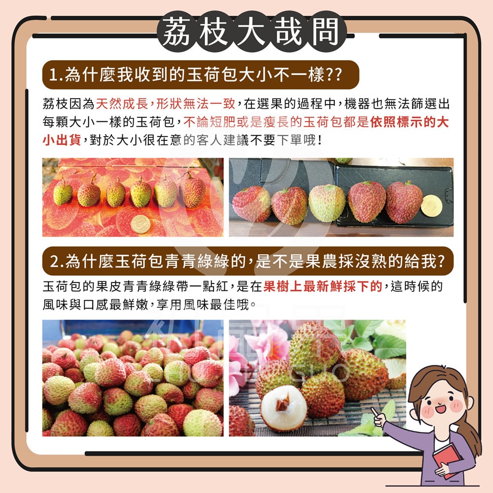 【初品果】銷日等級高雄大樹32mm-35mm玉荷包禮盒3斤x1盒_顆粒冷藏出貨_預購5/25-6/10開始陸續採收出貨