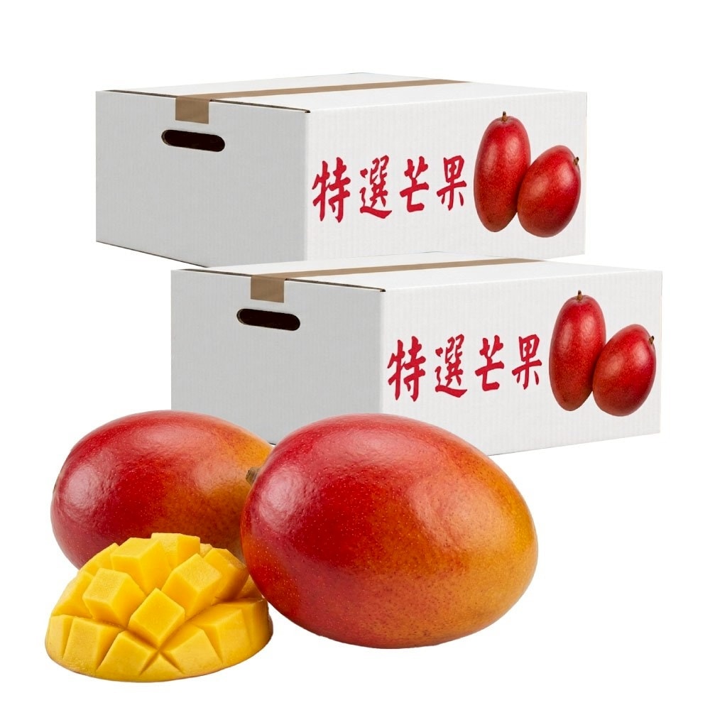 【臺南林家】特選玉文芒果10斤 x2箱(特色品種/夏季限定)