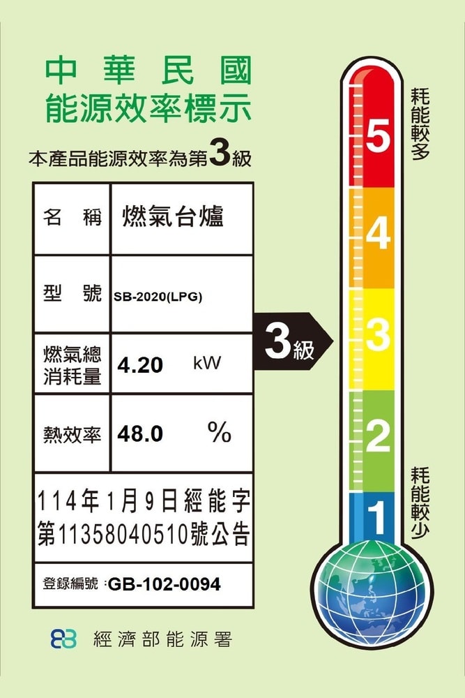 【豪山】【SB-2020-LPG】雙口併爐瓦斯爐(全省安裝)
