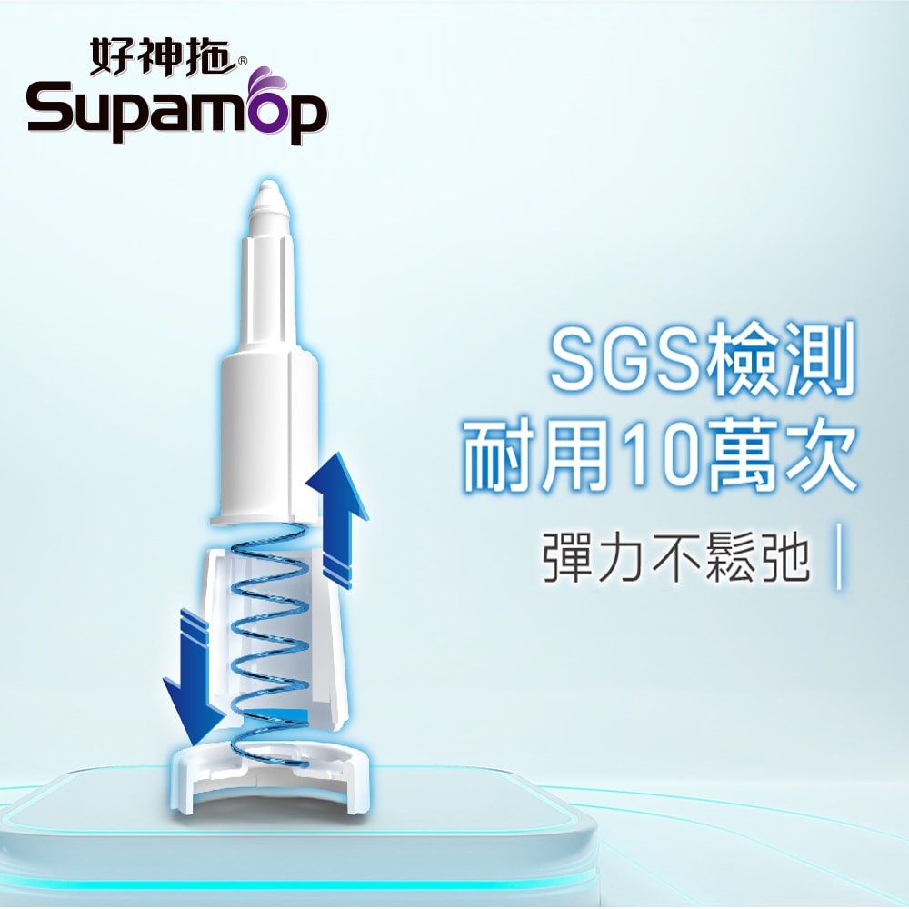 【好神拖】好神拖  省力雙渦輪拖把組 (共1拖1桶1布)