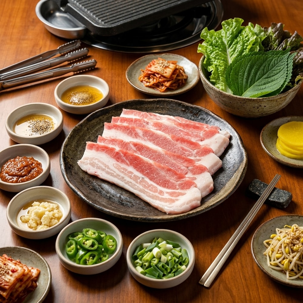 【好神】韓式厚切三層帶皮豬五花肉片｜400g/包 5包