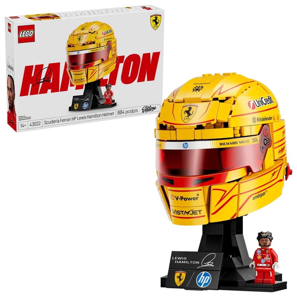 【LEGO 樂高】磚星球〡 43022 法拉利 路易斯 漢米爾頓 頭盔 Scuderia Ferrari HP Lewis Hamilton Helmet
