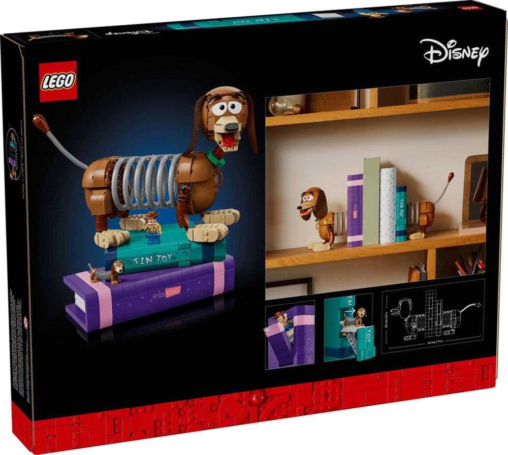 【LEGO 樂高】磚星球〡 43301 迪士尼系列 玩具總動員彈簧狗書擋 Toy Story Slinky Dog Bookends