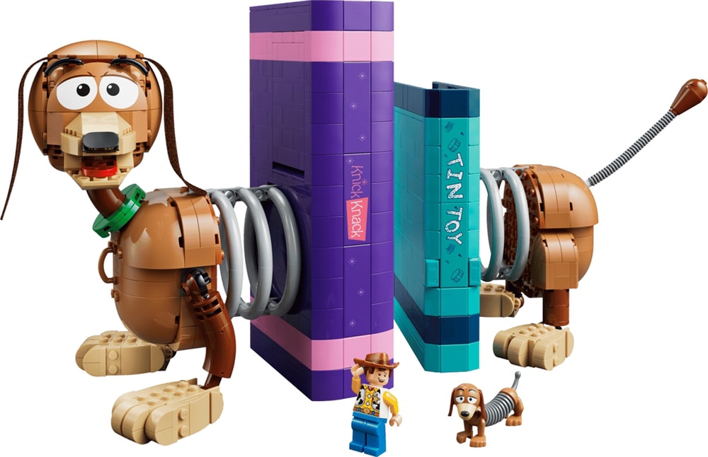 【LEGO 樂高】磚星球〡 43301 迪士尼系列 玩具總動員彈簧狗書擋 Toy Story Slinky Dog Bookends