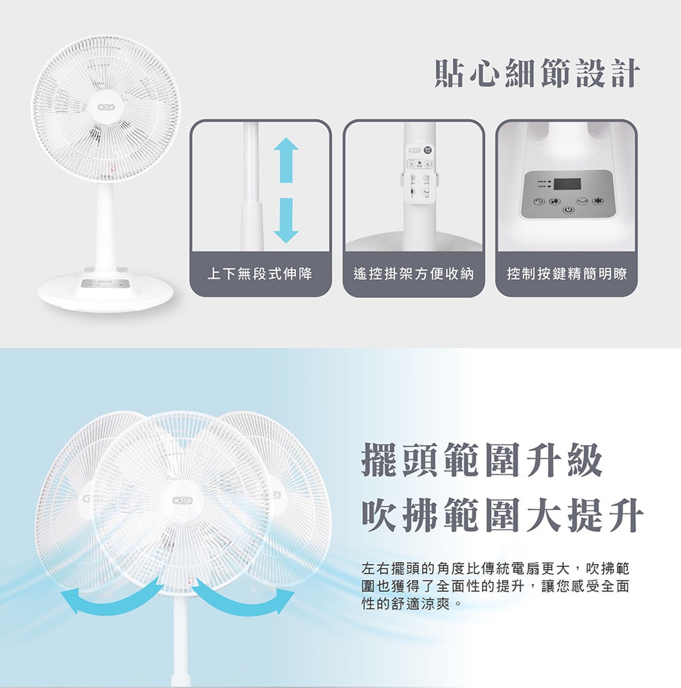 【CASO】14吋智能變頻DC風扇(CDF-14CH561)