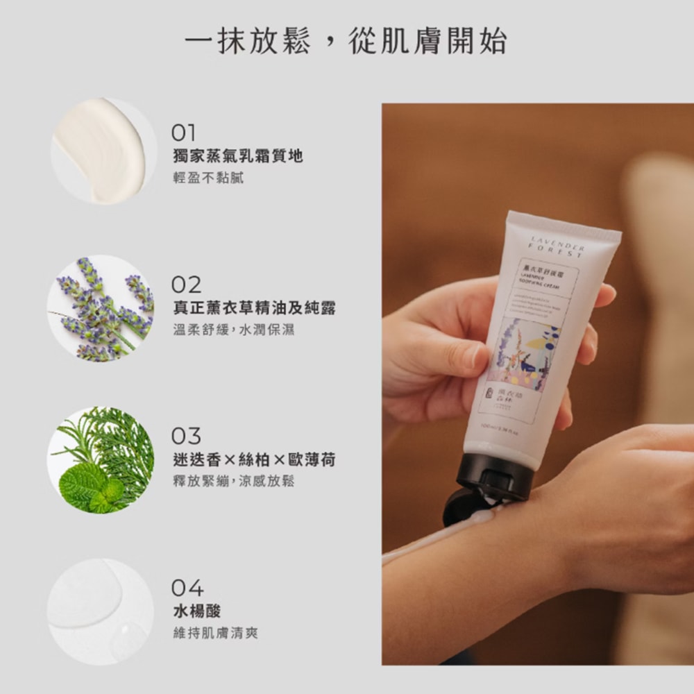 【薰衣草森林Select】純淨呵護襪禮盒 | 母親節禮盒 機能襪禮盒 薰衣草 舒緩霜 聯名禮盒