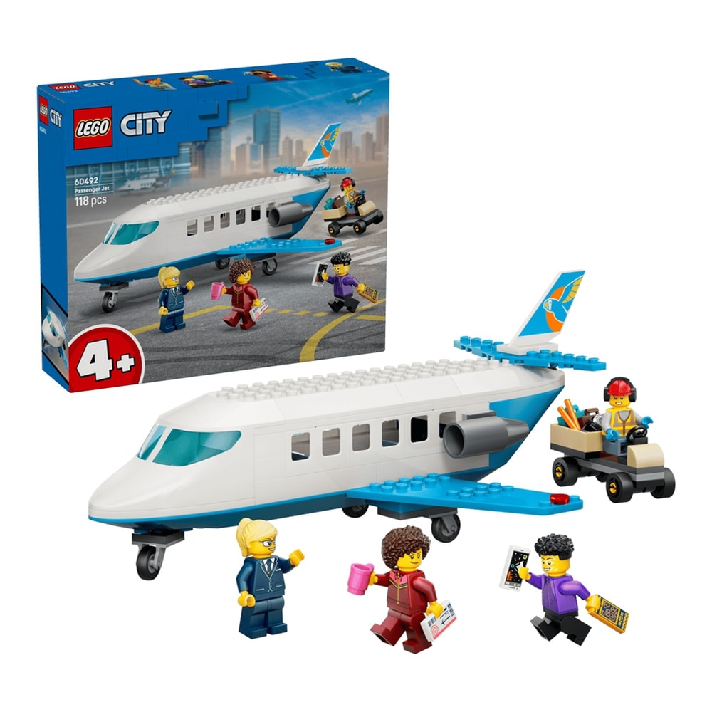 【LEGO 樂高】磚星球〡 60492 城市系列 噴射客機 Passenger Jet