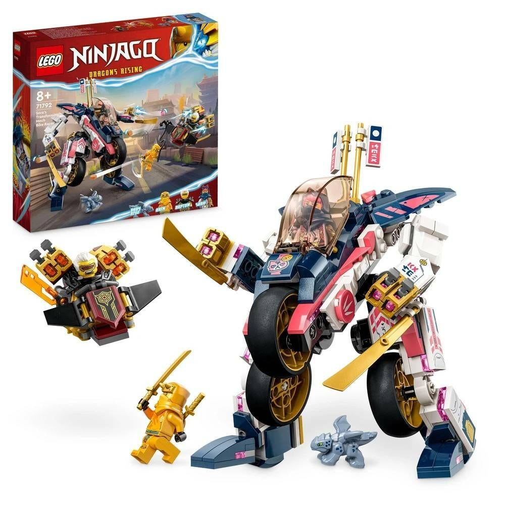 LEGO 樂高】磚星球〡71792 旋風忍者索拉的變形機械人摩托飛車Sora's